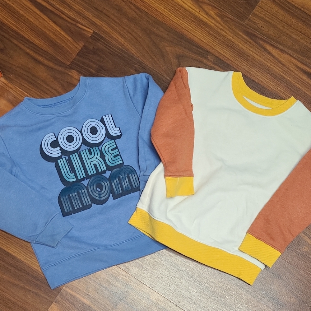Blue and Multicolor Kids Sweatshirts